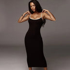 Backless Bodycon Maxi Dress