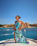 Halter One Piece Swimsuit With Skirt Monokini Vibe Allure