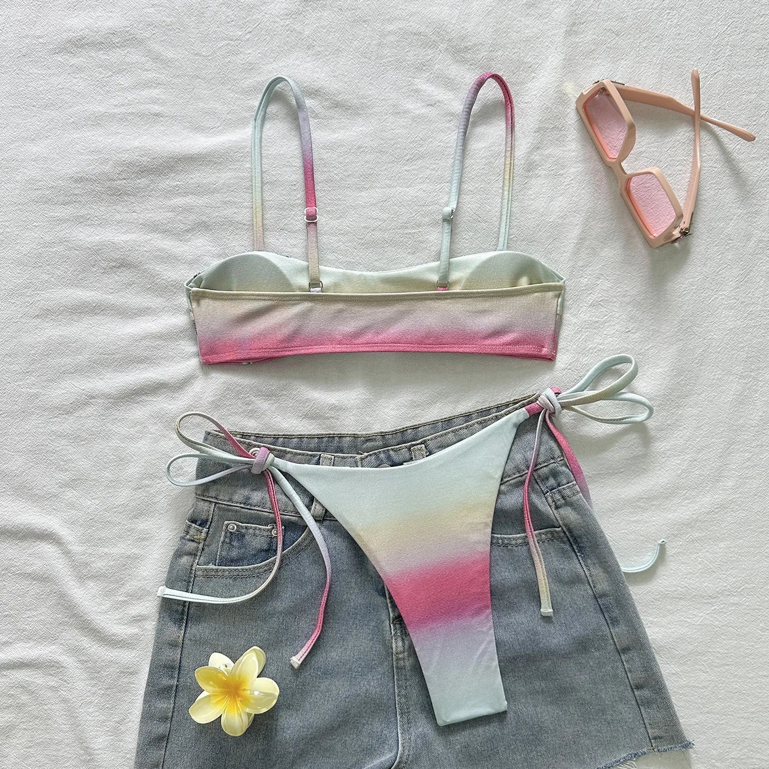 Chain Detail Micro Bikini Set