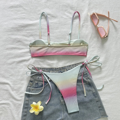 Chain Detail Micro Bikini Set