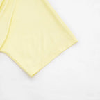 Two Piece Solid Color Set With Deep V Neck Ruched Crop Top And Capri Pants