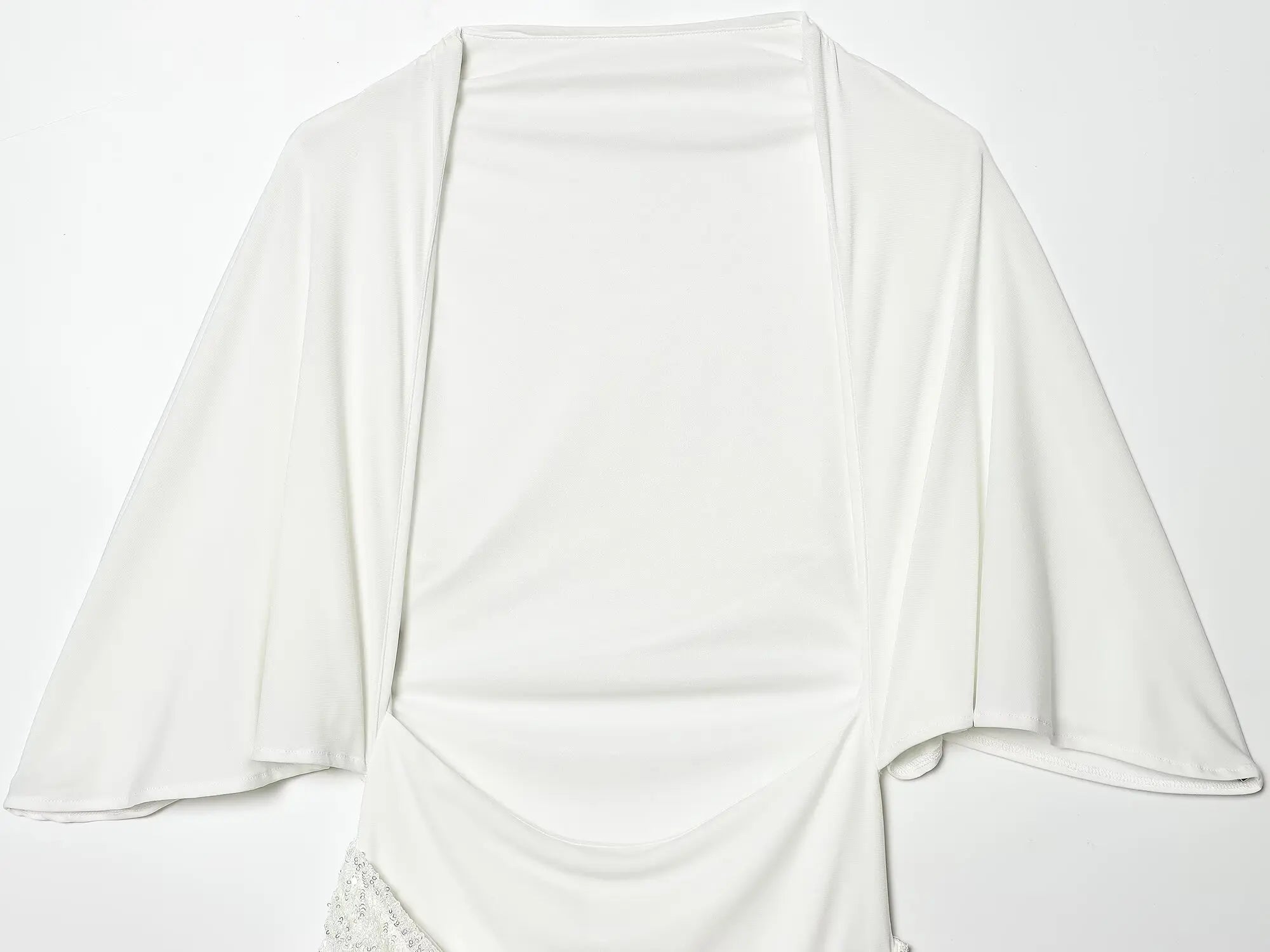 Gleaming Sequin Mini Dress With O Neck Backless Detail
