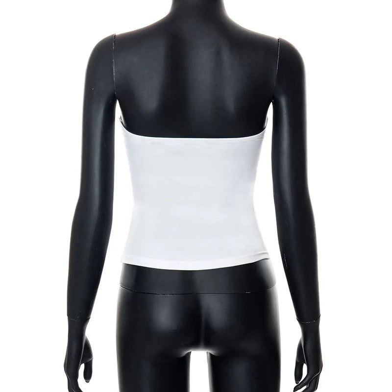 Off Shoulder Corset Top With Strapless Bustier Silhouette