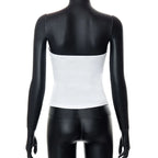 Off Shoulder Corset Top With Strapless Bustier Silhouette