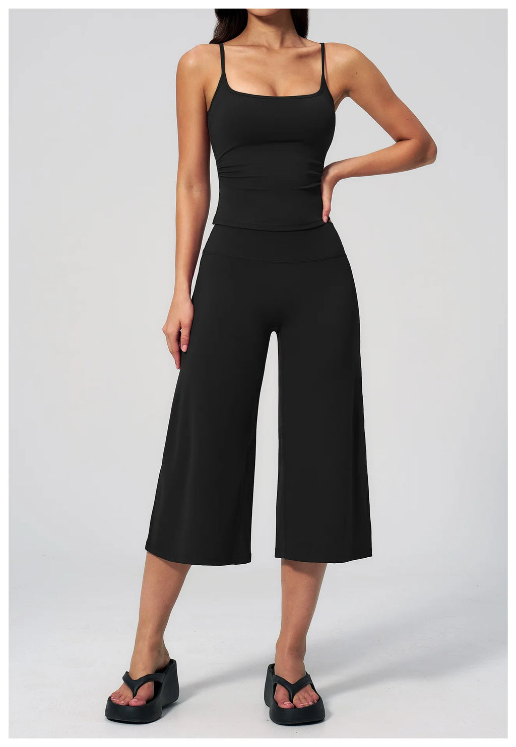 High Waist Wide Leg Yoga Pants For All Day Comfort