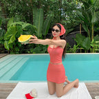 Girly Cute Style High-Waist Bikini Set