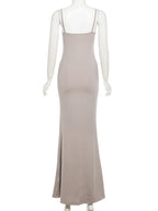 Patchwork Sequin Sling Dress Glamour Backless Bodycon Evening Gown