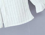 White Blouse With Peter Pan Collar Tie