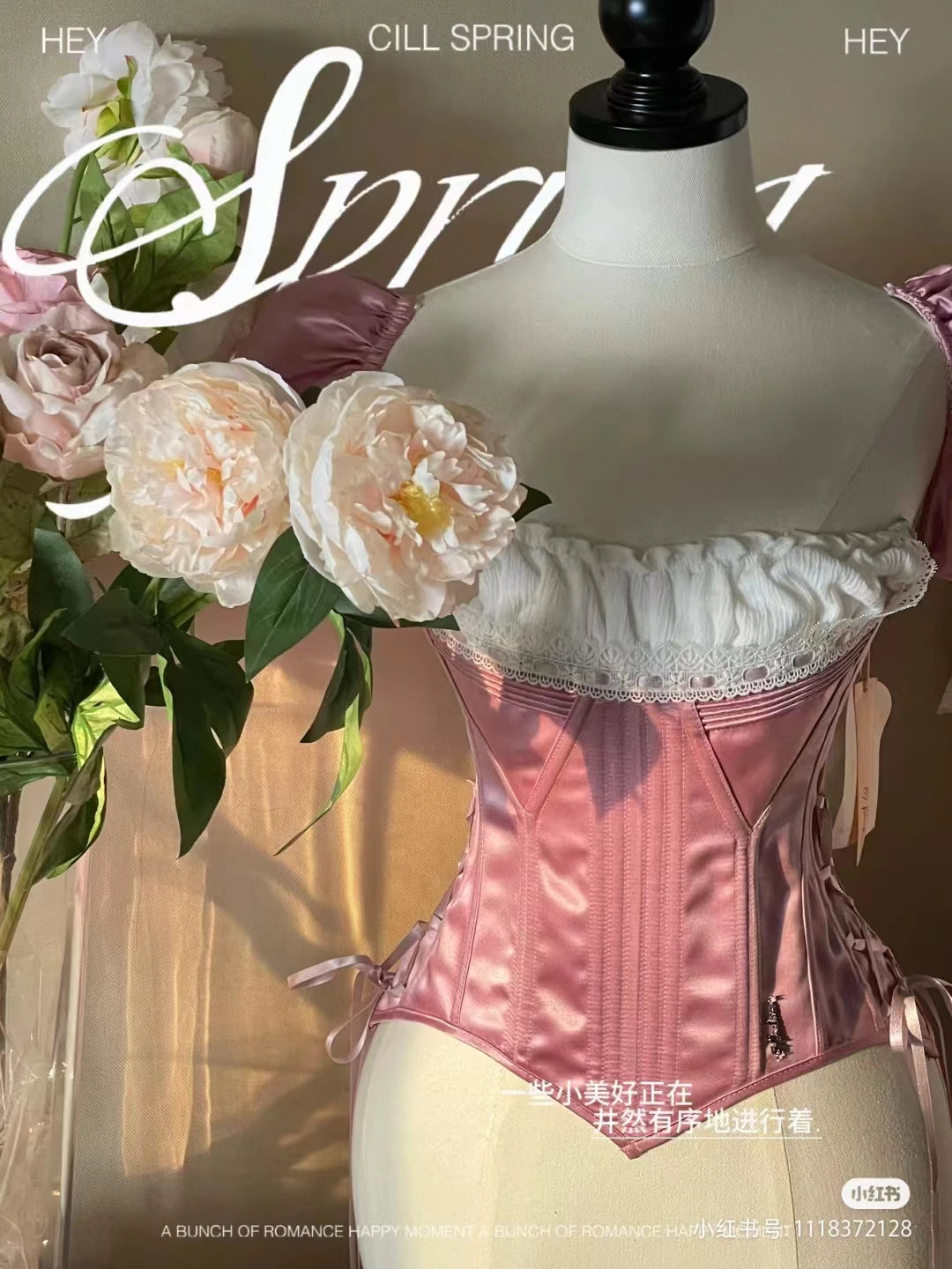 Victorian Gothic Jacquard Lace Up Corset Crop Top Overbust Bustier With Straps Waist Trainer
