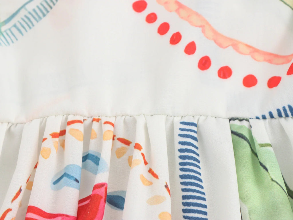 Plant Print Camisole And Shorts Set