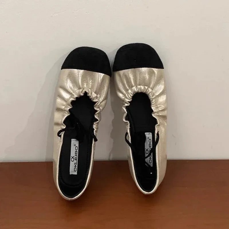 Retro Mary Jane Flats Elegant French Style Ballet Shoes