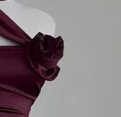 Red Slit Maxi Dress With Figure Flattering Silhouette Waist Cinch Elegant Length And Sophisticated Charm