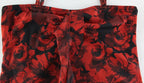 Strapless Sleeveless Slim Sheath Dress With Bold Print