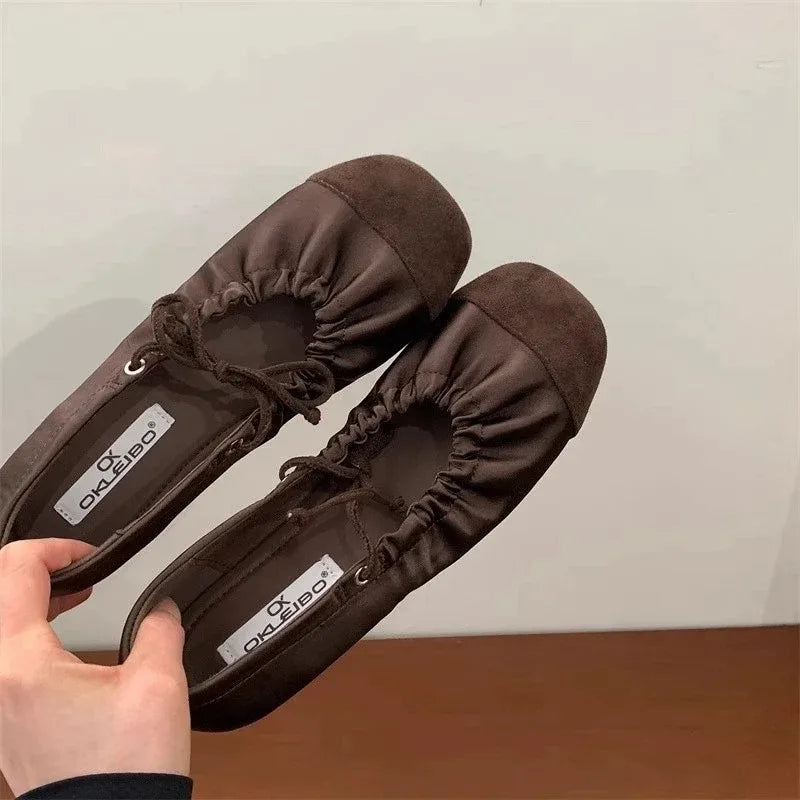 Retro Mary Jane Flats Elegant French Style Ballet Shoes