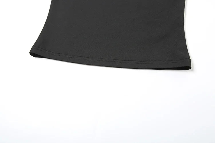 Chic Hollow Tank Top With Buckle Detail