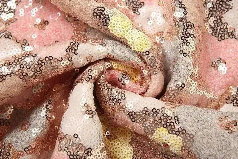Floral Sequin Mini Dress With Spaghetti Straps