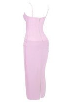 Elegant Mesh Patchwork Bodycon Dress With Spaghetti Straps And Double Layered Zipper Detail