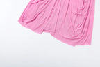 Ruched Set With Backless Camisole Top And Elastic Waist Skirt
