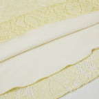 Light Yellow Lace Strapless Dress Slim Silhouette
