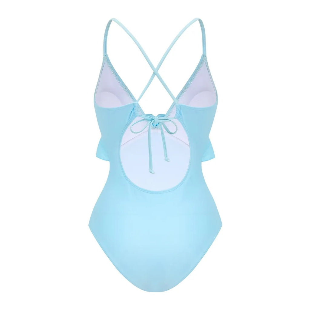Floral Print Breeze Ruffle One Piece Swimsuit For Women