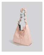Pastel Ruched Strap Shoulder Bag