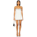 Crystal White Luxury Mini Dress