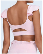 Yoga Gym Wear Woman Women's Chest-Wrapped Nude Feel Quick-Drying Beauty Back High Waist Vest Sports Workout