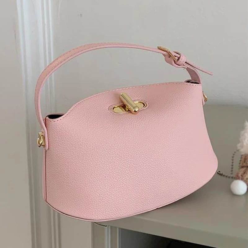 Soft Leather Bucket With Gold Button Tassel Luxe Everyday Shoulder Satchel For Women