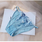 Whisper Lace Wireless Bralette Set In Ultra Thin Embroidered Mesh For Small Busts Delicate Comfort