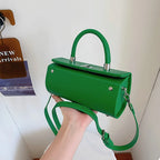 Elegant Womens Shoulder Crossbody With Pillow Accent Pu Leather Luxury Handbag