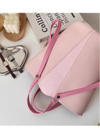Pink Bucket Bag Crossbody With Generous Interior
