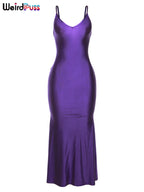 Coquette Backless V-Neck Evening Maxi Dress With Mermaid Silhouette