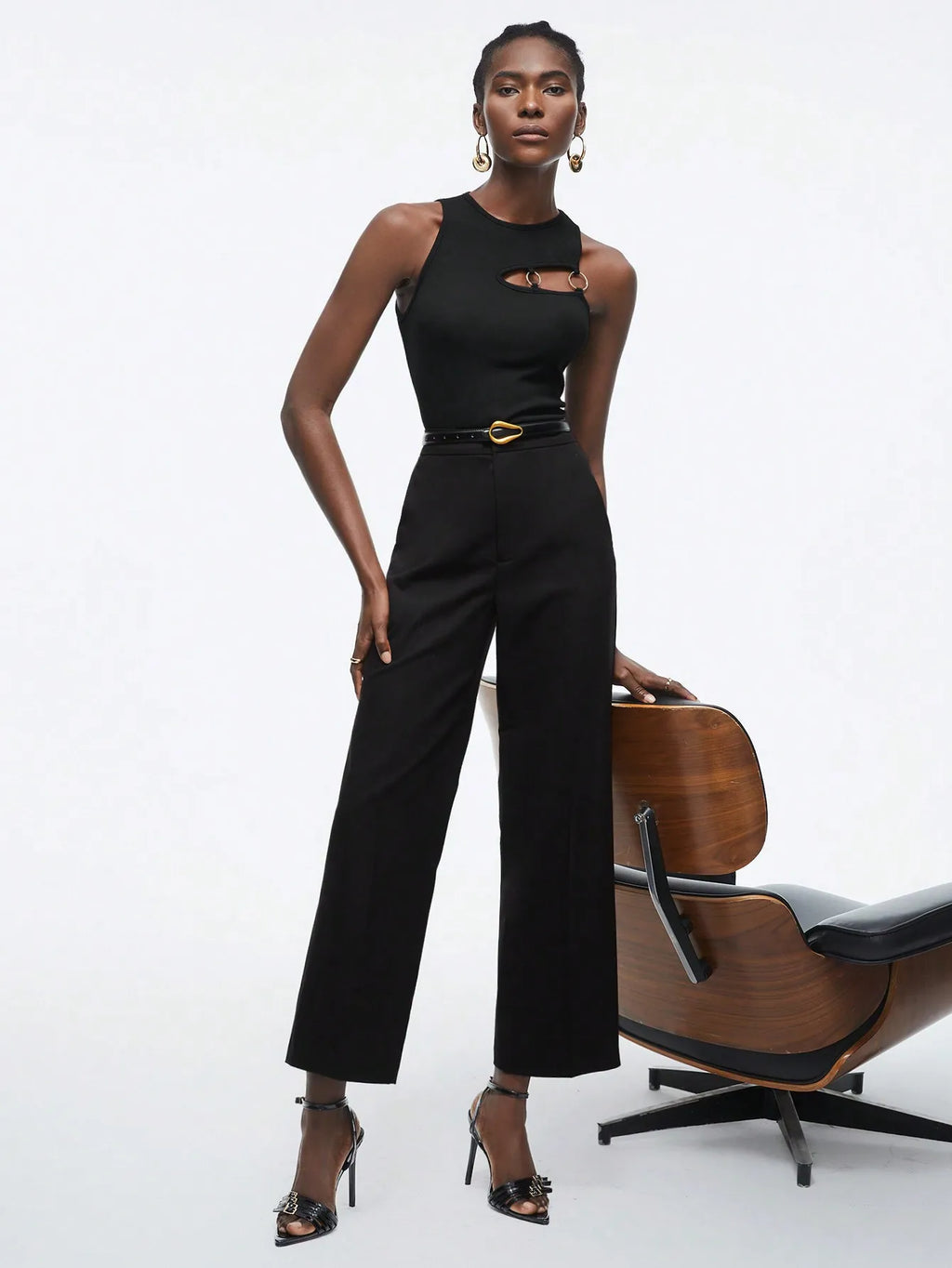 Hollow Out Corset Tank Top For Women Slim Fit Summer Crop Tee