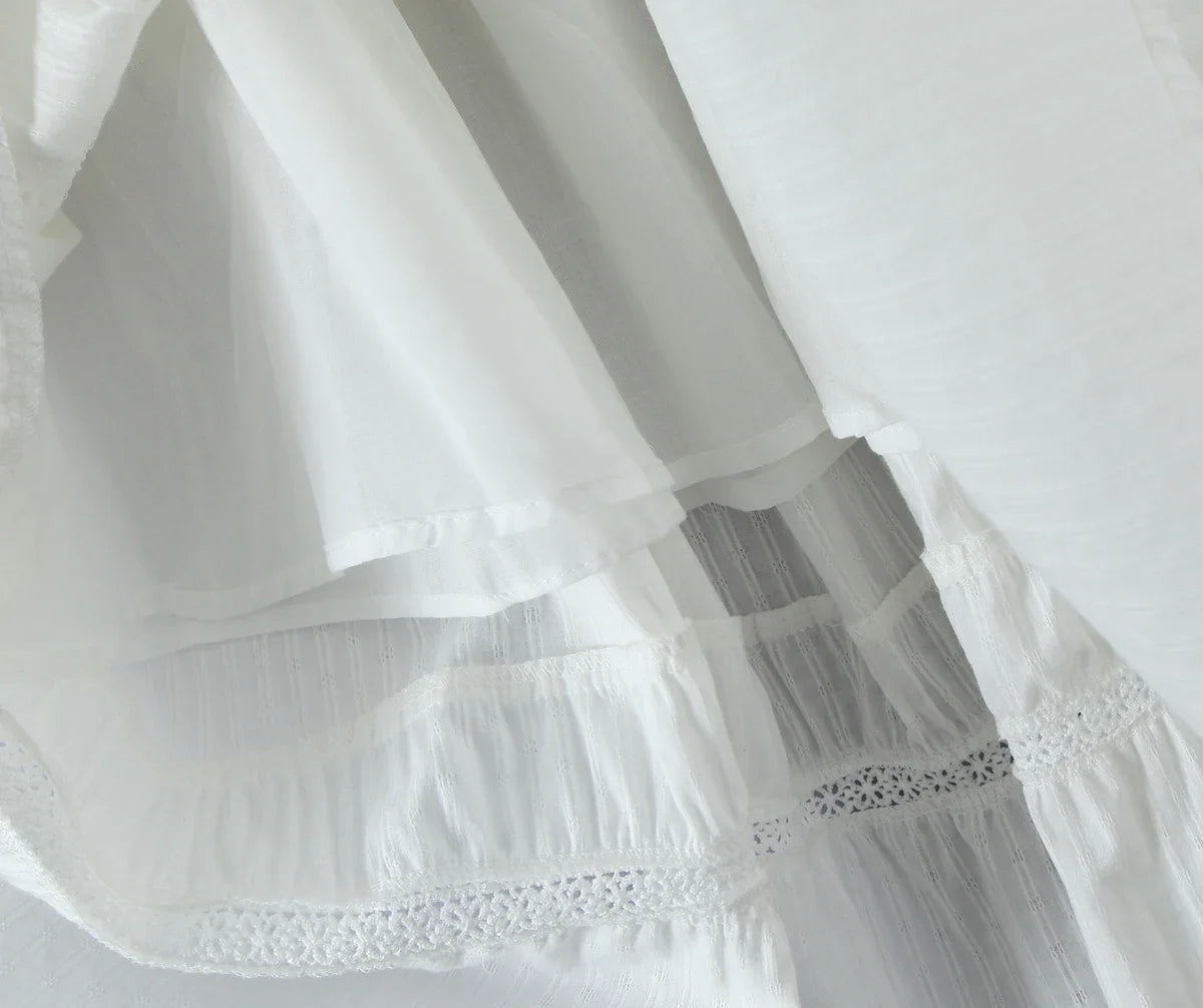 White Lace 2-Piece Maxi Skirt Set
