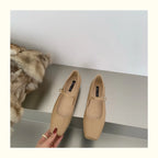 Mary Jane Flats With Square Toe Buckle Strap Retro Styled Women's Shoes