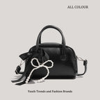 Bowknot PU Leather Crossbody Bag For Women Harajuku Style