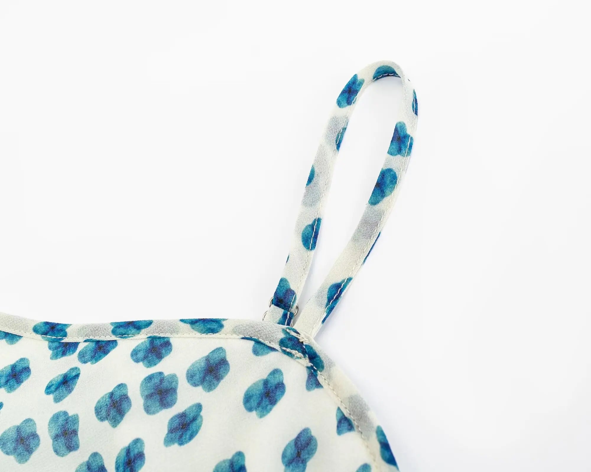 Floral Print Retro Sling Dress Light Chiffon