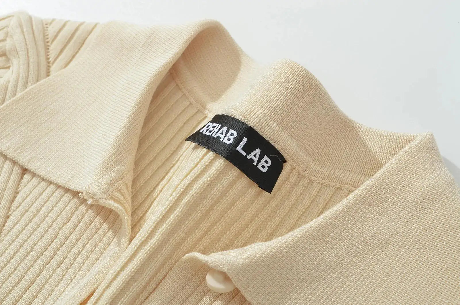 Knit Turn Down Collar Pullover For Women Slim Stretch Short Sleeve Top