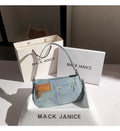 Denim Square Bag For Women Casual Chic Shoulder Messenger Purse With Modern Flair