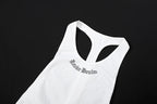 Backless Halter Dress With Letter Print Clubwear