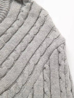 Sexy Vintage Hooded Knitted Long Sleeve Set