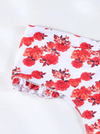 Long Dress Bikini Cover Up Print Mesh Swimwear Sexy Floral Bikinis covers Thongs Swimsuit Biquini Beachwear
