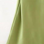 Elegant Silk Satin Halter Maxi Dress Backless Ribbon Tie Evening Gown