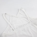 Off Shoulder Vest Top Slim Fit