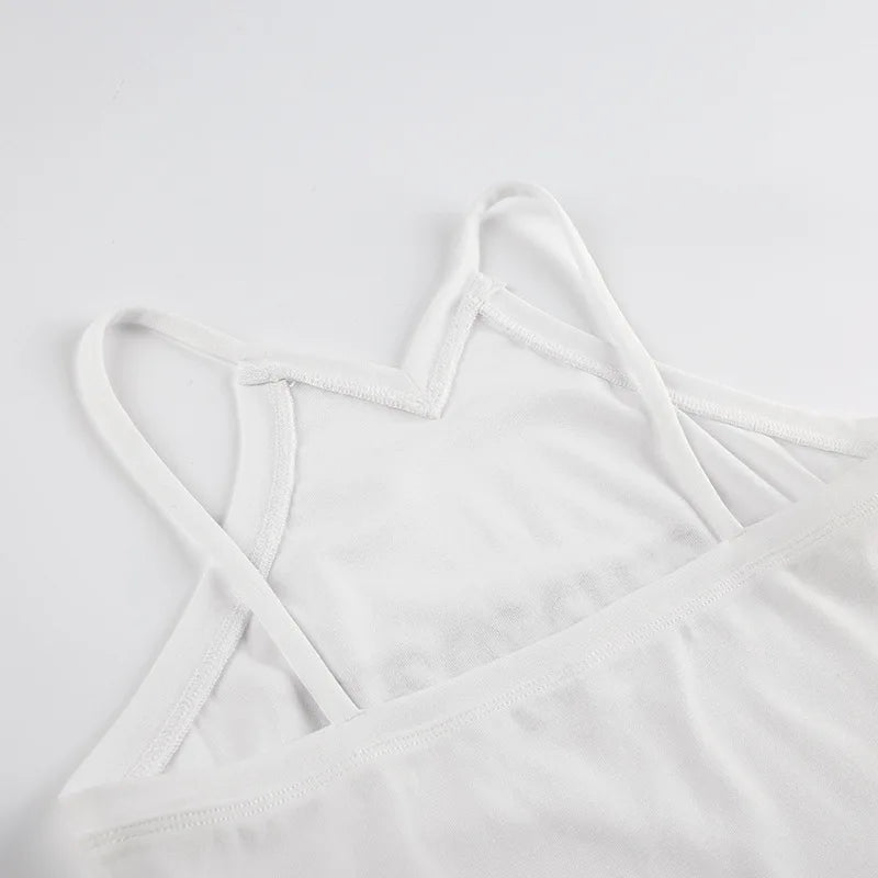 Off Shoulder Vest Top Slim Fit