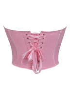 V Neck Matte Strapless Corset Top For Sleek Shaping