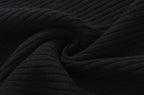 Knit Turn Down Collar Pullover For Women Slim Stretch Short Sleeve Top