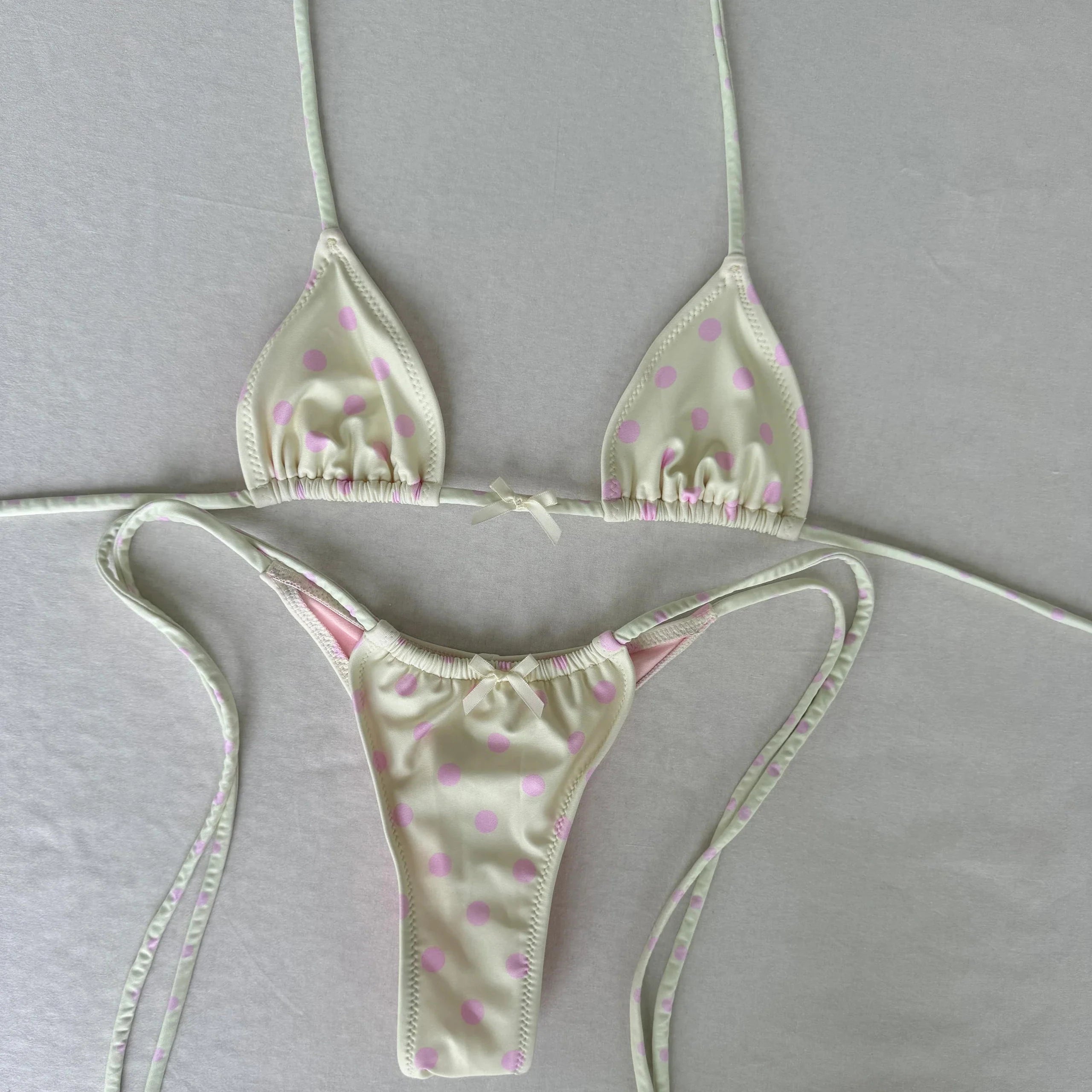 Dopamine Print Micro Bikini Set For Women Brazilian Beachwear Sexy Bathing Suit Collection