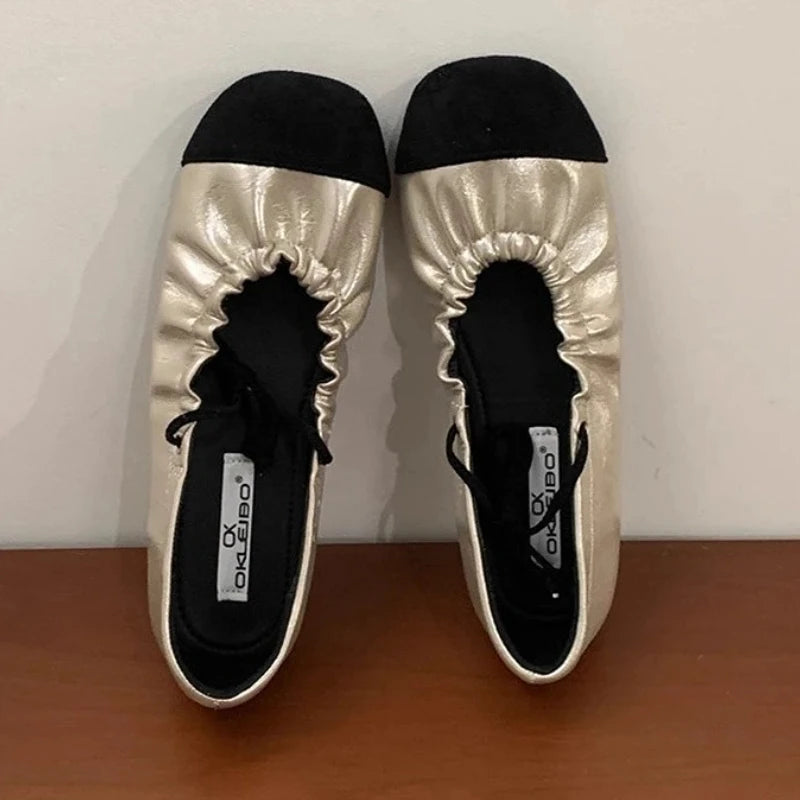 Retro Mary Jane Flats Elegant French Style Ballet Shoes