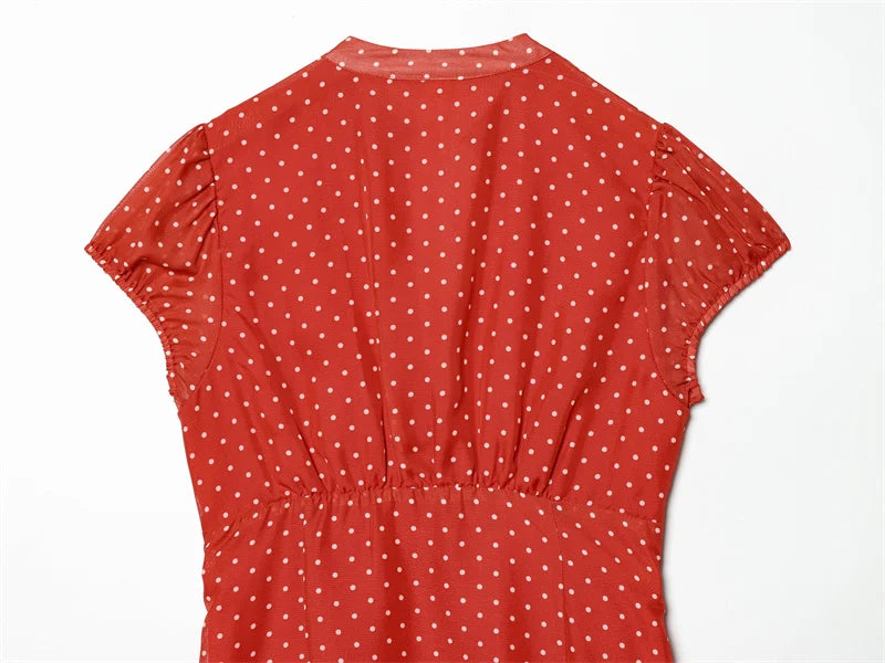 Polka Dot Spring Mini Dress